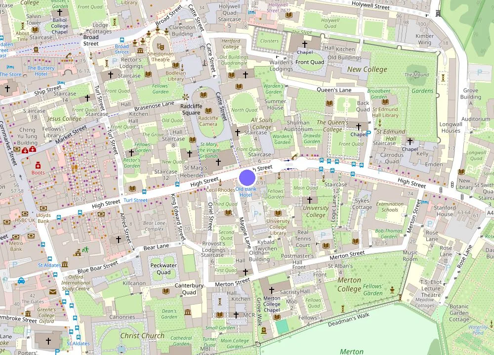 Map: Old Bank Hotel